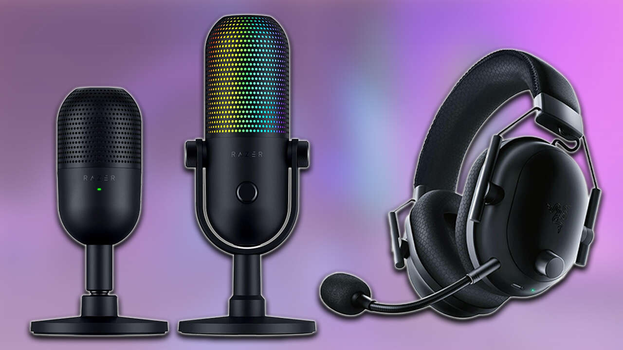 Razer's Seiren V3ストリーミングマイクとブラックシャークV2プロワイヤレスヘッドセットAmazonで大きな割引を受ける