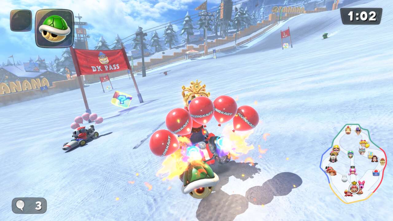 バトルモードはマリオカートワールドに戻り、2つのミニゲームが確認されました